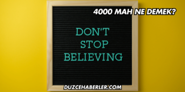 4000 mAh Ne Demek?