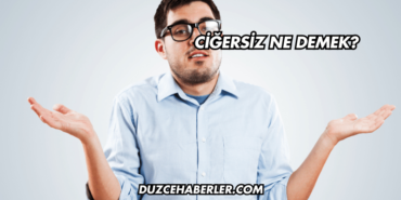 Ciğersiz Ne Demek?