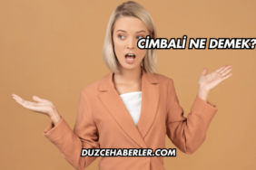 Cimbali Ne Demek?