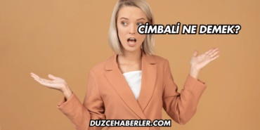 Cimbali Ne Demek?