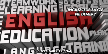 İngilizcede Şayze Ne Demek (2)