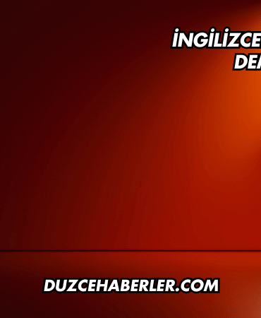 İngilizcede Islak İmza Ne Demek?