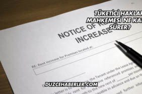 Tüketici Hakları Mahkemesi Ne Kadar Sürer?