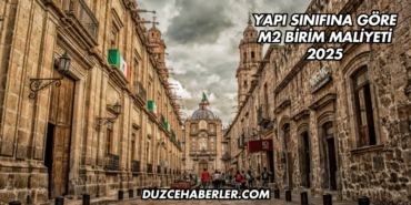 Yapı Sınıfına Göre m2 Birim Maliyeti 2025