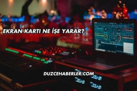 Ekran Kartı Ne İşe Yarar?