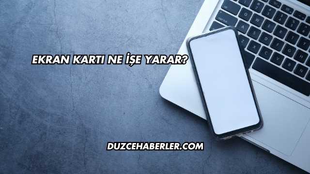 Ekran Kartı Ne İşe Yarar?